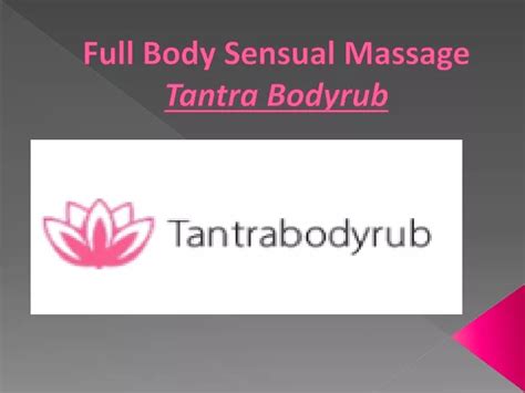 Full Body Sensual Massage Prostitute Klasterec nad Ohri